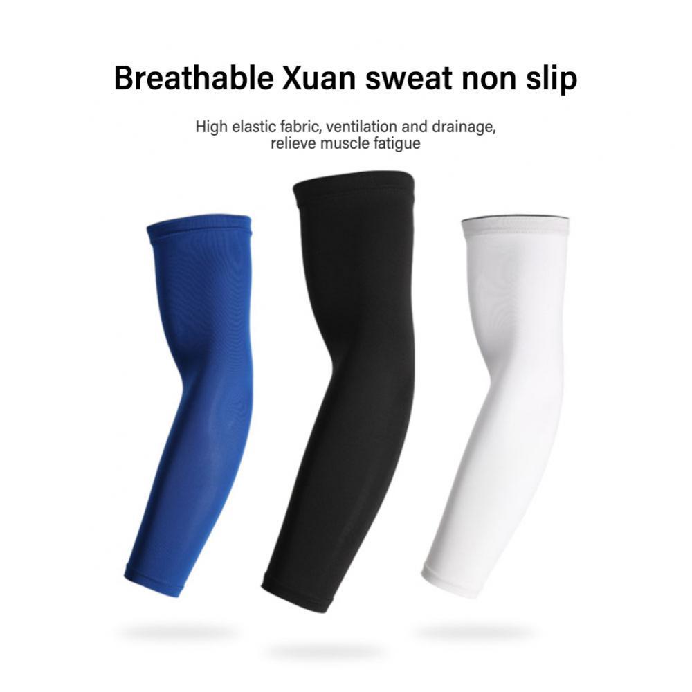 Tay áo bóng rổ tay áo chống oltraviolet kéo dài oltraviolet kéo dài xe đạp thể thao nam và nữ chạy Color: 1PC Purple Size: XL