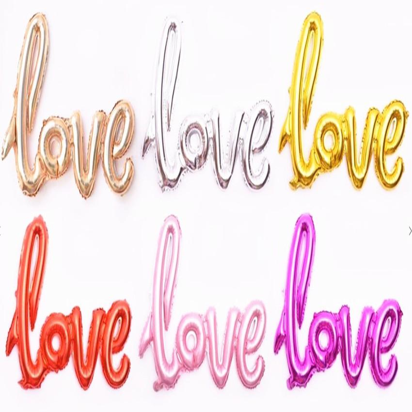 Bóng Chữ Love Trang Trí Tiệc Cưới, Sinh Nhật, Party Nhiều Màu