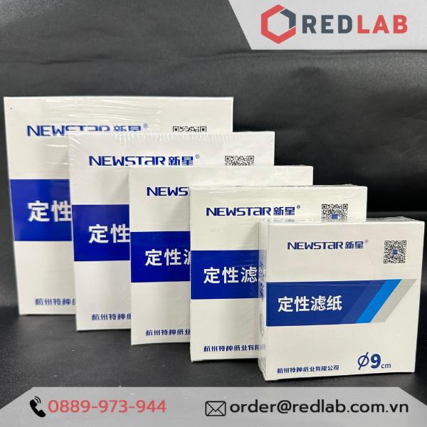 Giấy lọc định tính NewStar đường kính 9cm, 11cm, 12.5cm, 15cm,18cm chảy trung bình 102,giấy lọc thí nghiệm