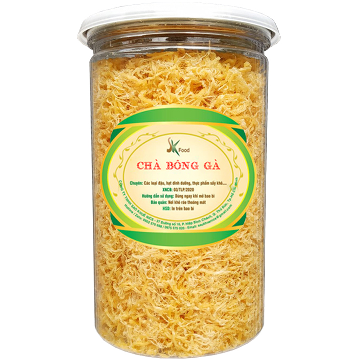 CHÀ BÔNG GÀ CHẤT LƯỢNG THƯƠNG HIỆU SK FOOD - HŨ 250G