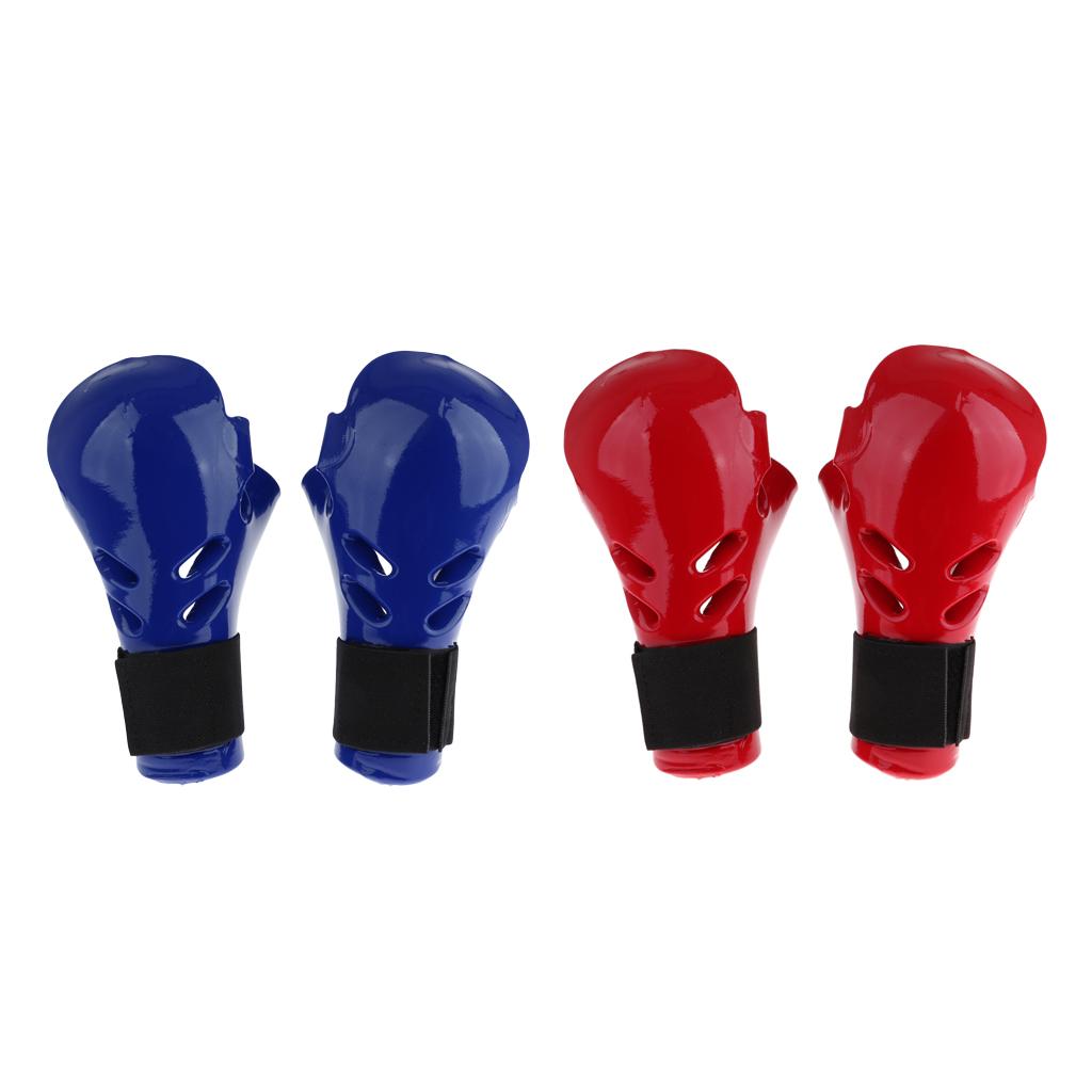 Kids Child Taekwondo Sparring Gloves Mitts MMA Hand Protective Gear Blue S