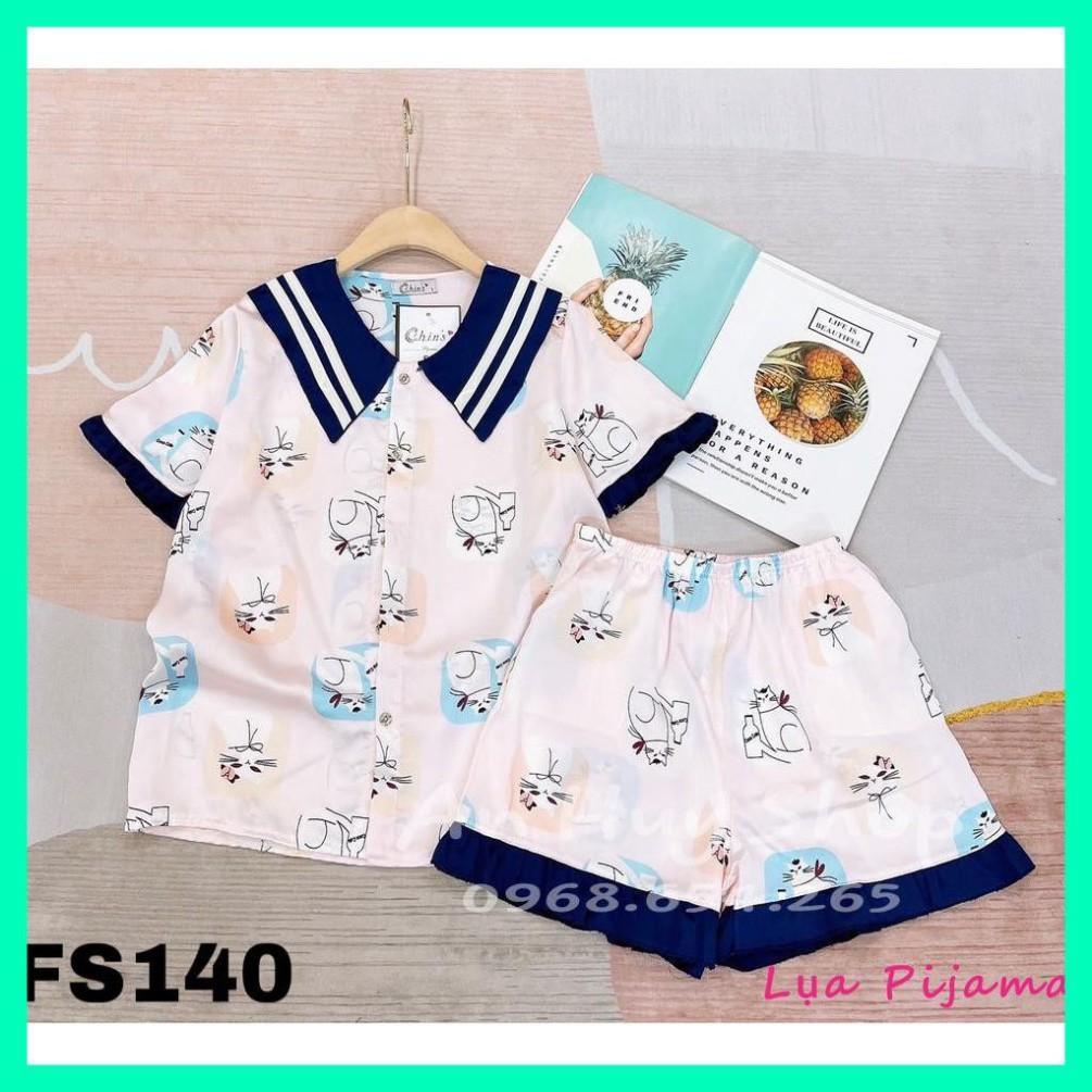 Freeship LỤA PIJAMA- BỘ PIJAMA ĐÙI TIỂU THƯ LỤA SATIN HÀNG CAO CẤP
