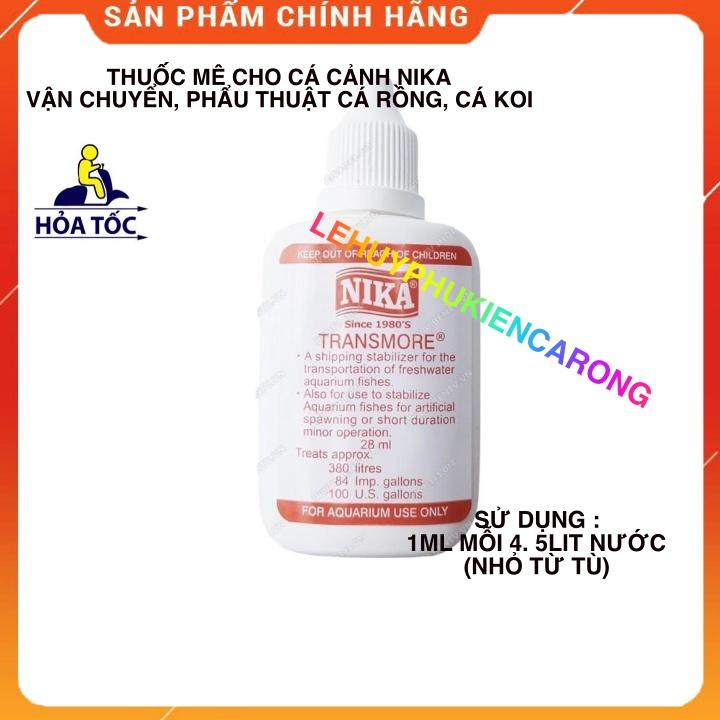 Thuốc Mê Cho Cá Cảnh Nika, Vận Chuyển Cá Rồng, Cá Koi