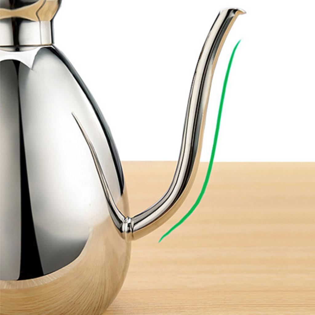 2PCS Stainless Steel 0.35L Olive Oil Drizzler Cruet / Bottle / Dispenser