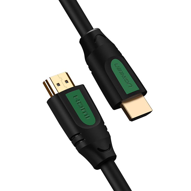 Dây cáp HDMI 2.0 thuần đồng 100%, 19+1 (1.5m) dùng cho Tivi, máy tính, máy chiếu, màn hình UGREEN HD101 40461 - Hàng chính hãng