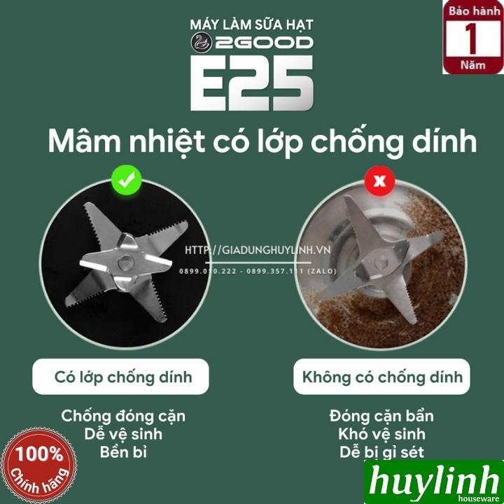 Máy làm xay nấu sữa hạt đa năng 2Good E25 - 1.75 lít - Hàng chính hãng