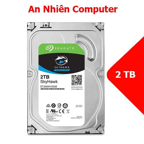 Ổ cứng HDD 3.5&quot; SEAGATE BarraCuda-Skyhawk 2TB SATA 7200RPM- Chính Hãng - Bảo Hành 24 Tháng 1 đổi 1- Refurbished