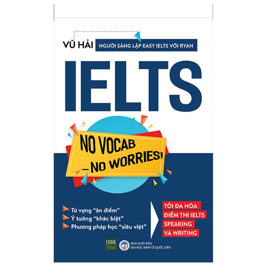 Combo 2 Cuốn: Crack IELTS General Writing + IELTS No Vocab - No Worries!