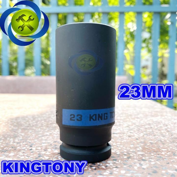Tuýp 23mm đen dài 80mm Kingtony 443523M loại 1/2 6 cạnh