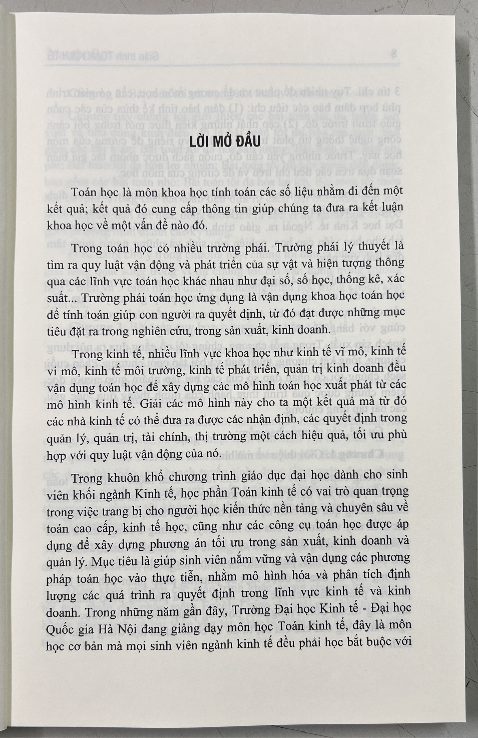 Sách - Giáo Trình Toán Kinh Tế