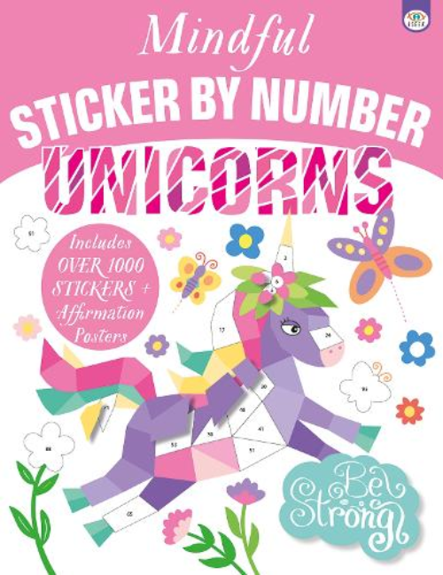 Sách hoạt động thiếu nhi tiếng Anh: Mindful Sticker By Number: Unicorns