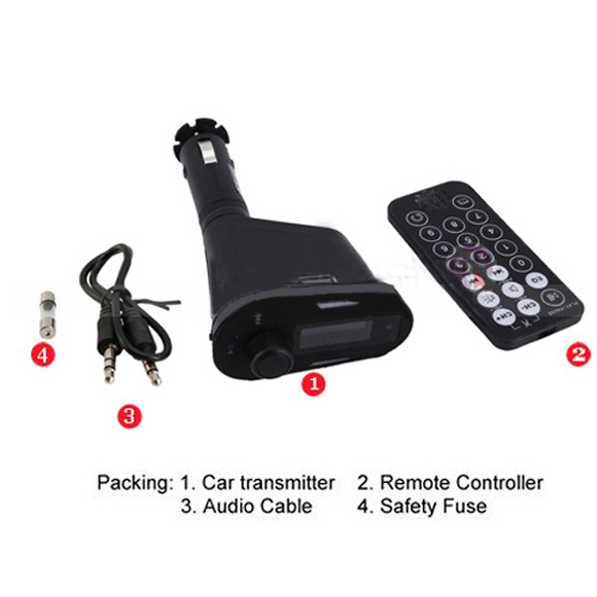 Thiết bị hỗ trợ chuyển đổi cổng nhạc từ thẻ nhớ, USB vào sóng radio cao cấp trên ô tô