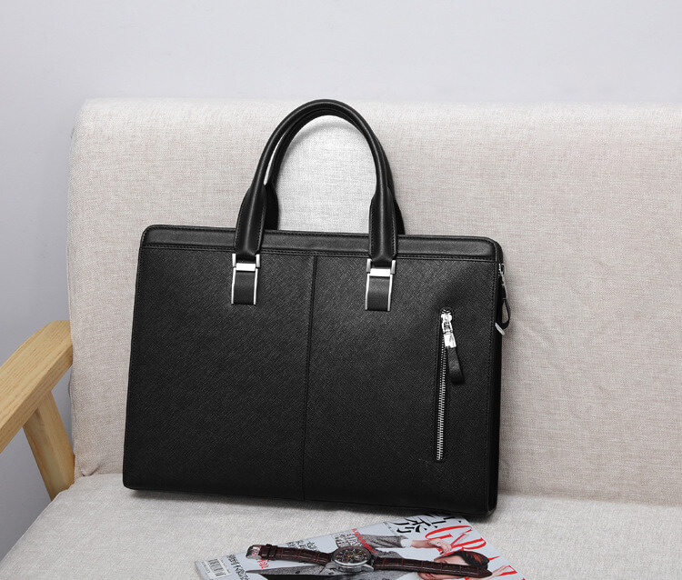 Túi Xách, Cặp Thời Trang Công Sở Nam Da Bò Sanffiano Cao Cấp CDX11 Đen