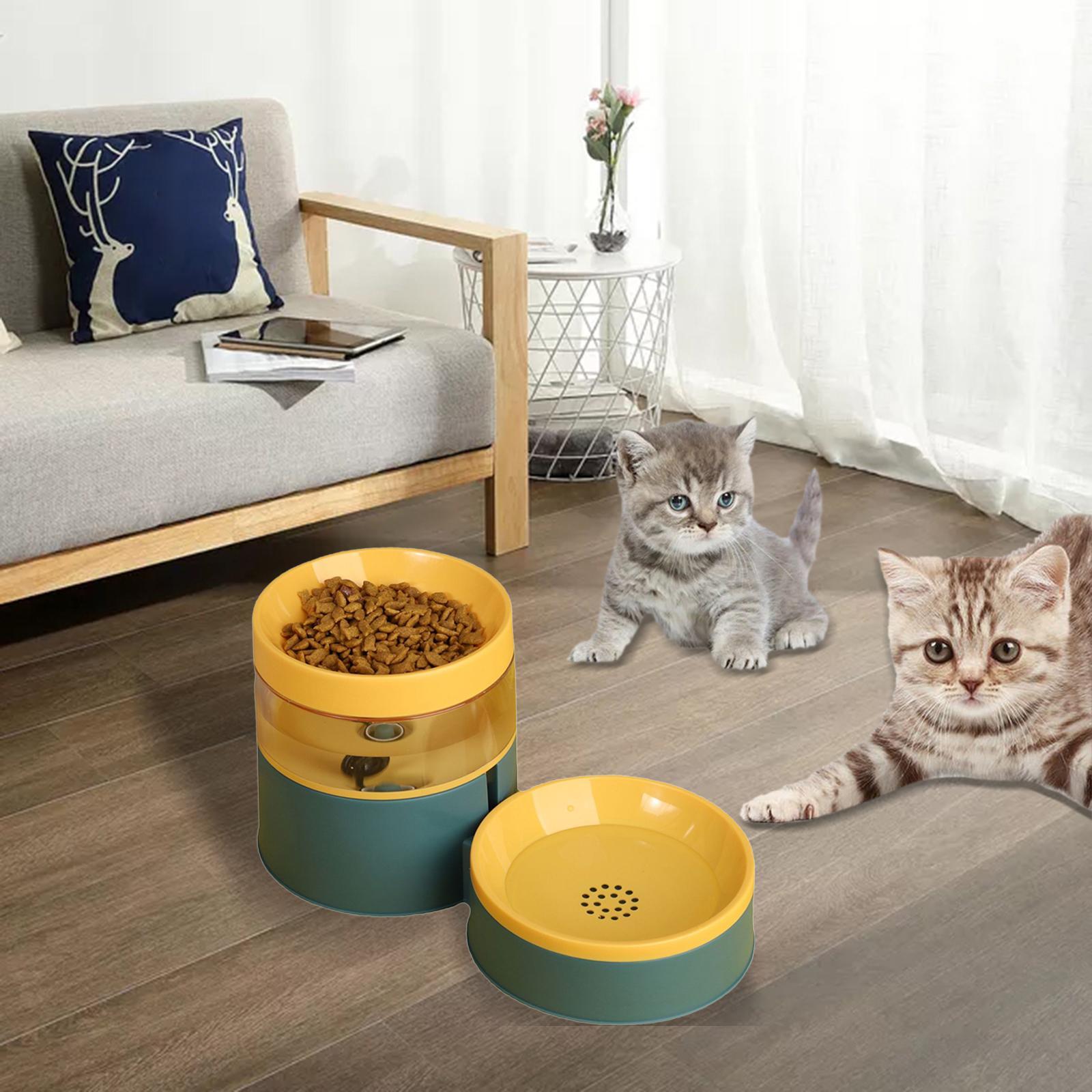 Automatic Pet Feeders Food Bowl Water Feeding Drinking Dish