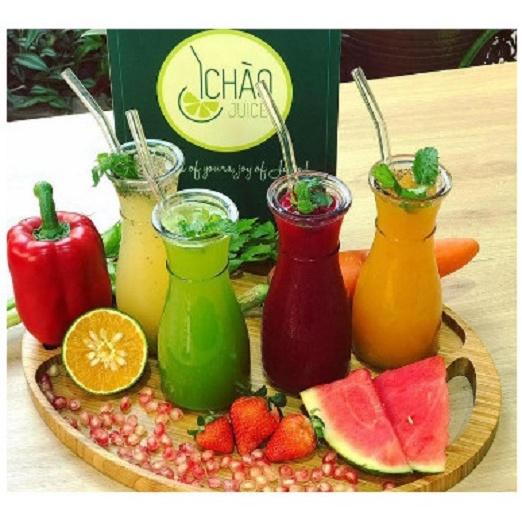Ly thủy tinh sinh tố 350ml eo cổ