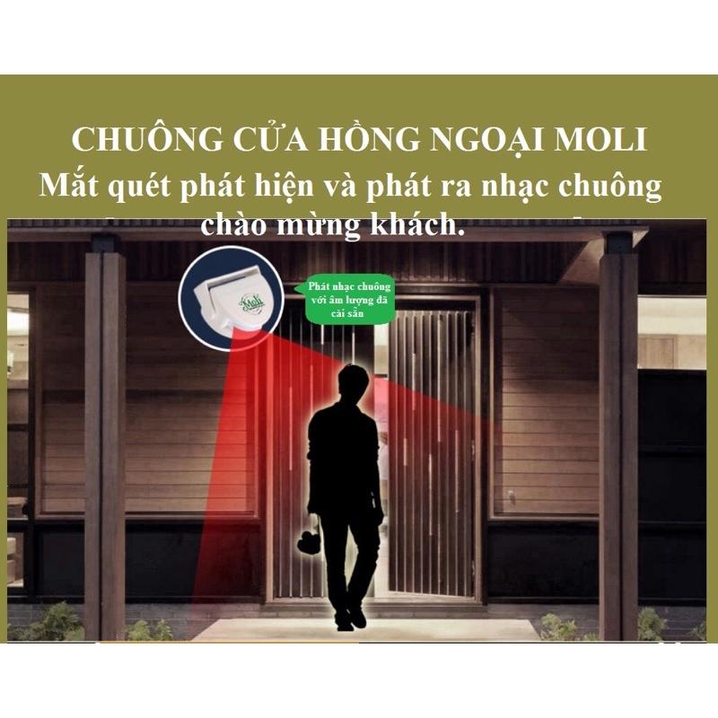 CHUÔNG BÁO KHÁCH-BÁO TRỘM CÓ REMOTE ĐIỀU CHỈNH MOLI ML-S1R