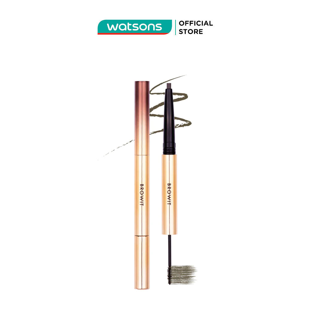 Chì Kẻ Mày Và Mascara Mày 2in1 Browit Ultra Fine Duo Eyebrow Pencil & Mascara 0.16g+1.26g