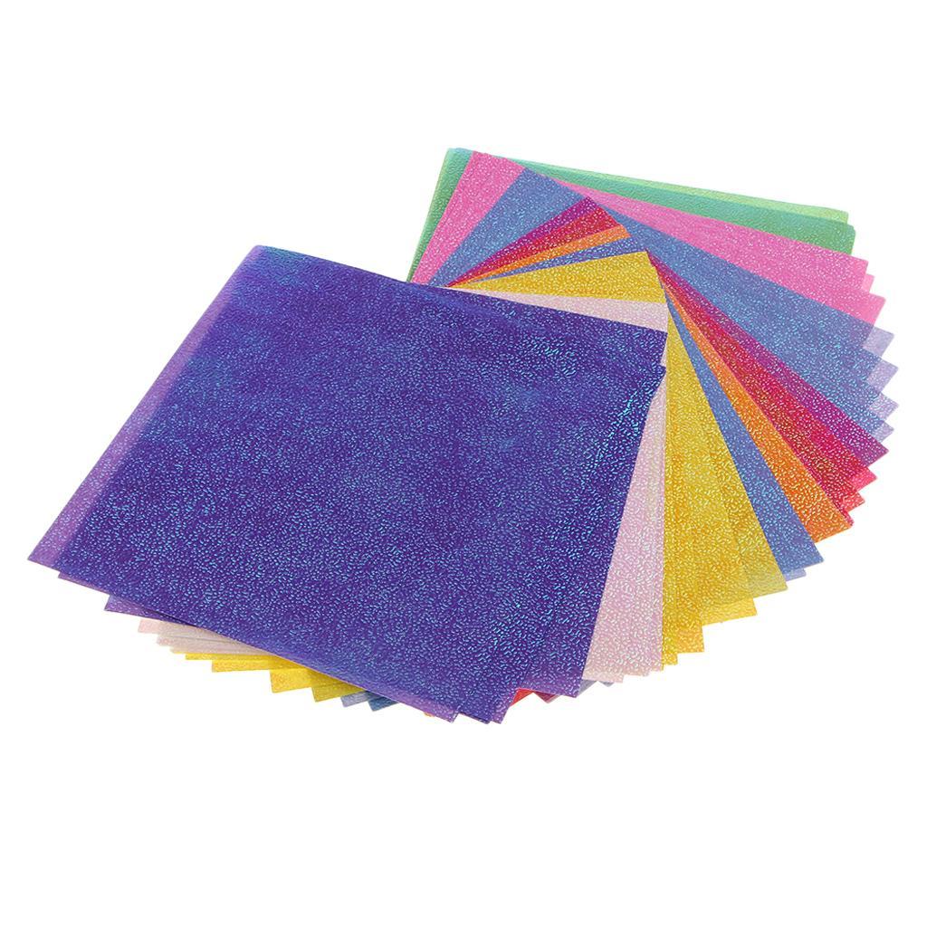100Pcs Scrapbooking Pearlescent Paper Cardstock DIY Handmade Cards Crafts