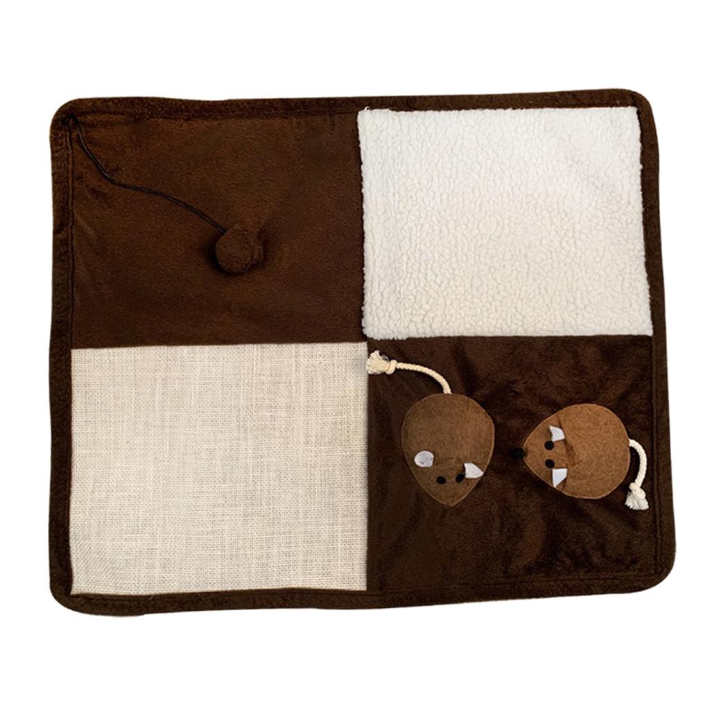 Pet Cat Kitten Scratching Mat Pad For Small Medium Large Cat Square