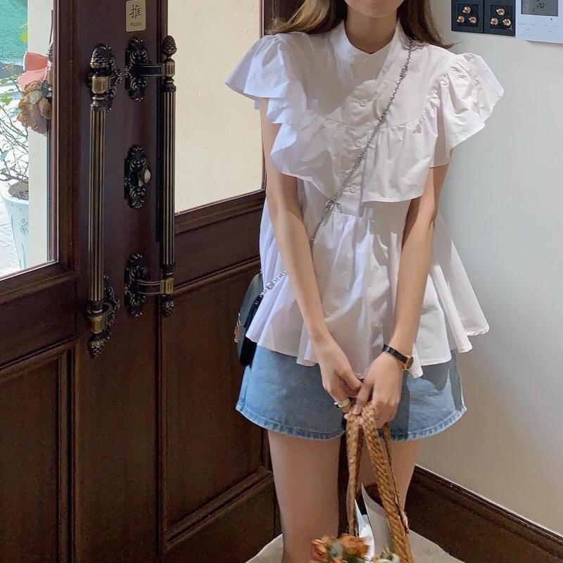 Sơ mi bbd trắng cổ bèo