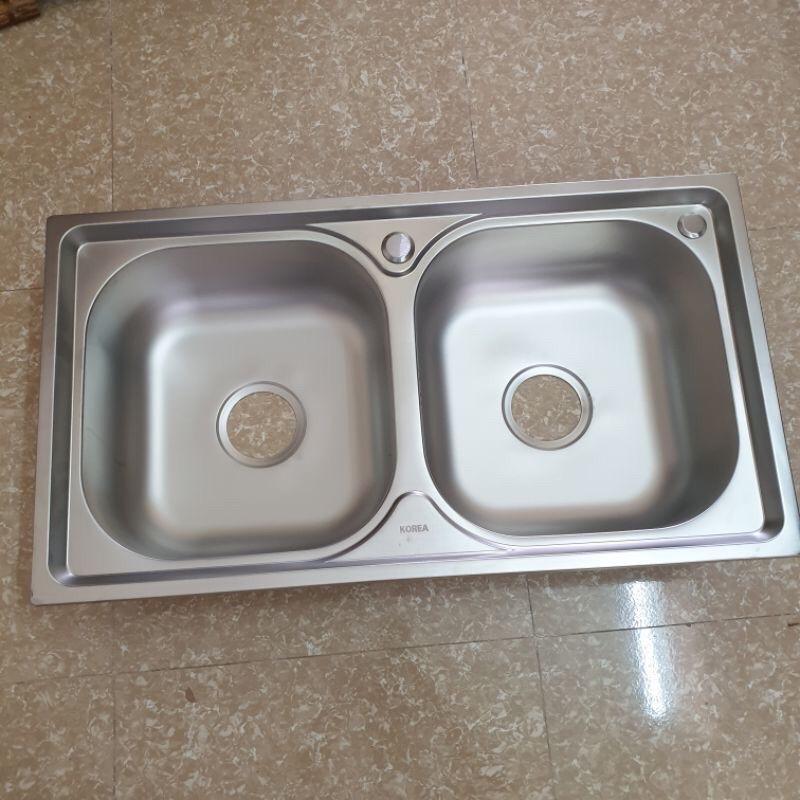 chậu rửa bát inox cao cấp.Chậu rửa bát cân 7843