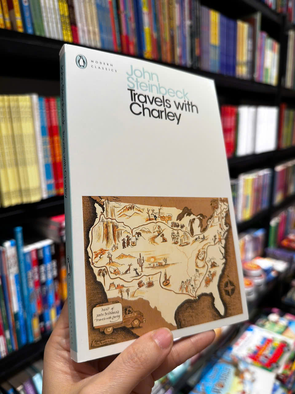 Sách - Travels with Charley by John Steinbeck - Nobel Prize - Penguin Modern Classics - Sách Ngoại Văn