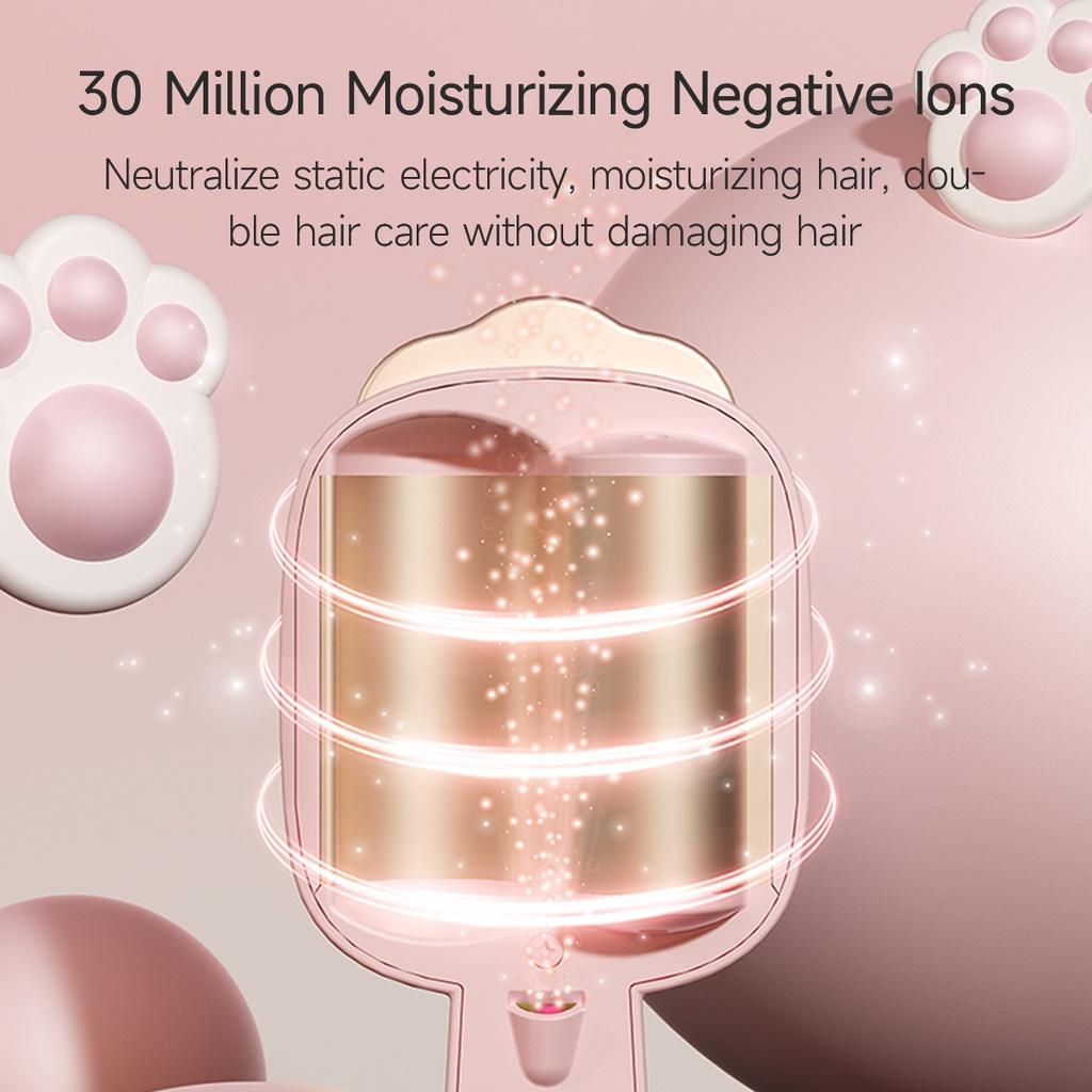 Máy Uốn Tóc Riwa Tráng Men 3 Tốc Độ Điều Chỉnh Nhiệt Độ Thiết Kế Móng Vuốt Mèo 32MM