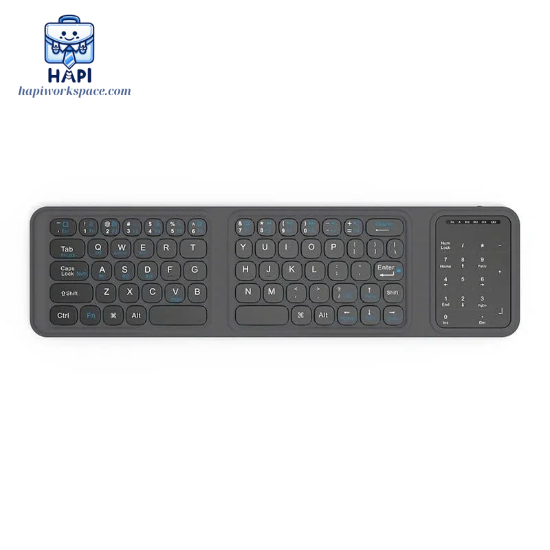 Bàn phím gập hàng hàng chính hãng WiWU FMK-05 siêu gọn, khớp gập chắc chắn, cảm giác gõ êm ái