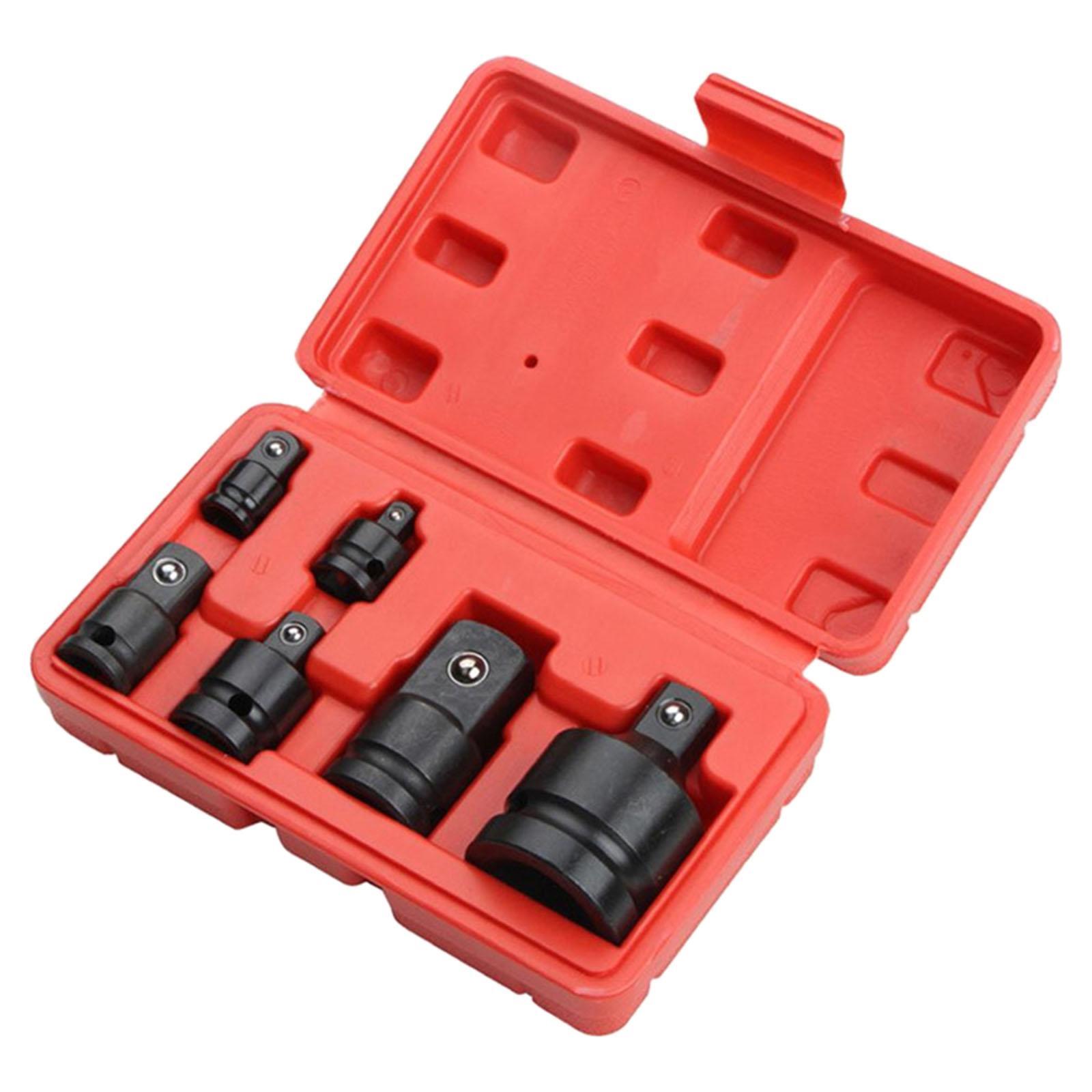 6 Pieces 1/2 1/4 3/8 3/4 Ratchet Socket Adapter Impact Universal Joint Set