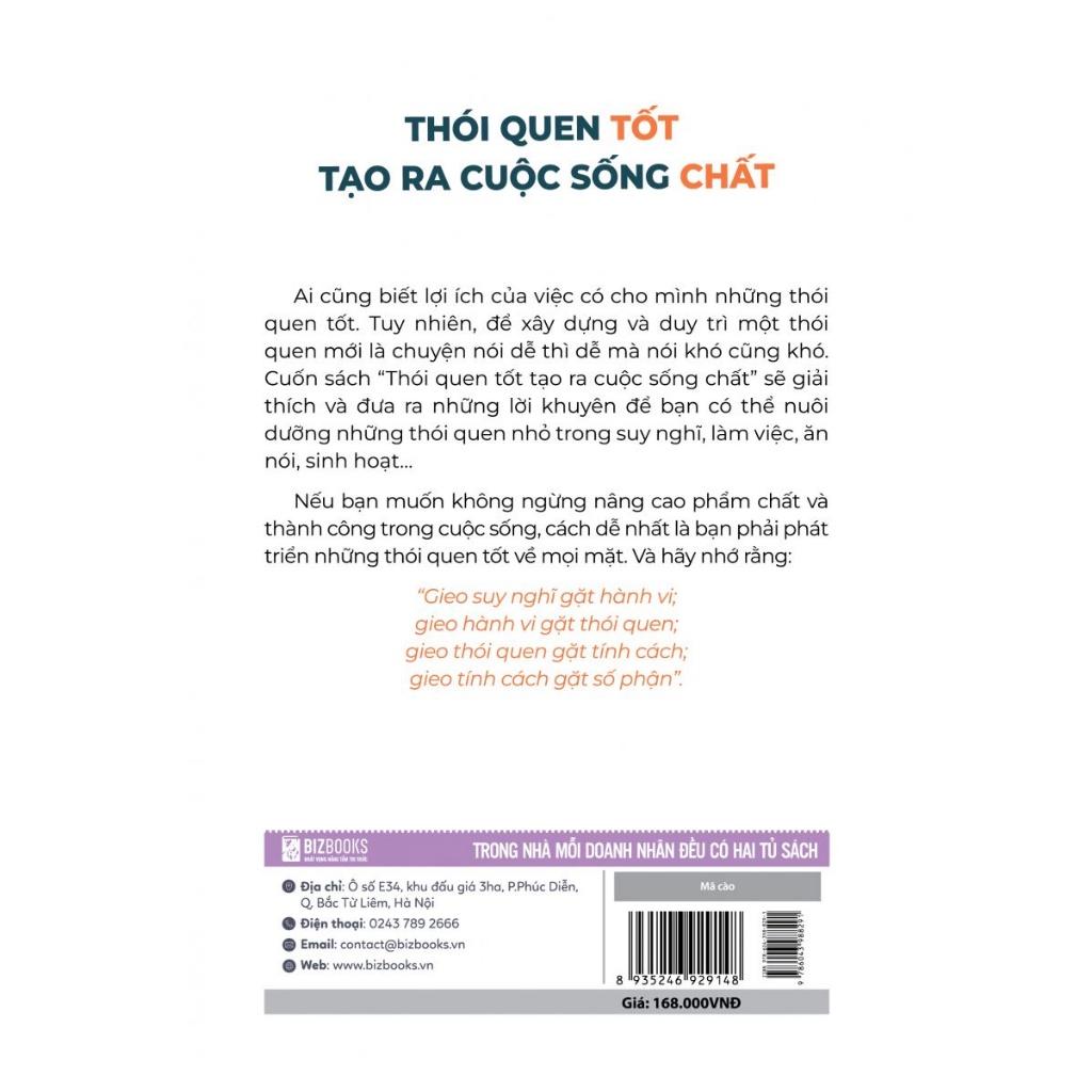 Sách - Thói Quen Tốt Tạo Ra Cuộc Sống Chất