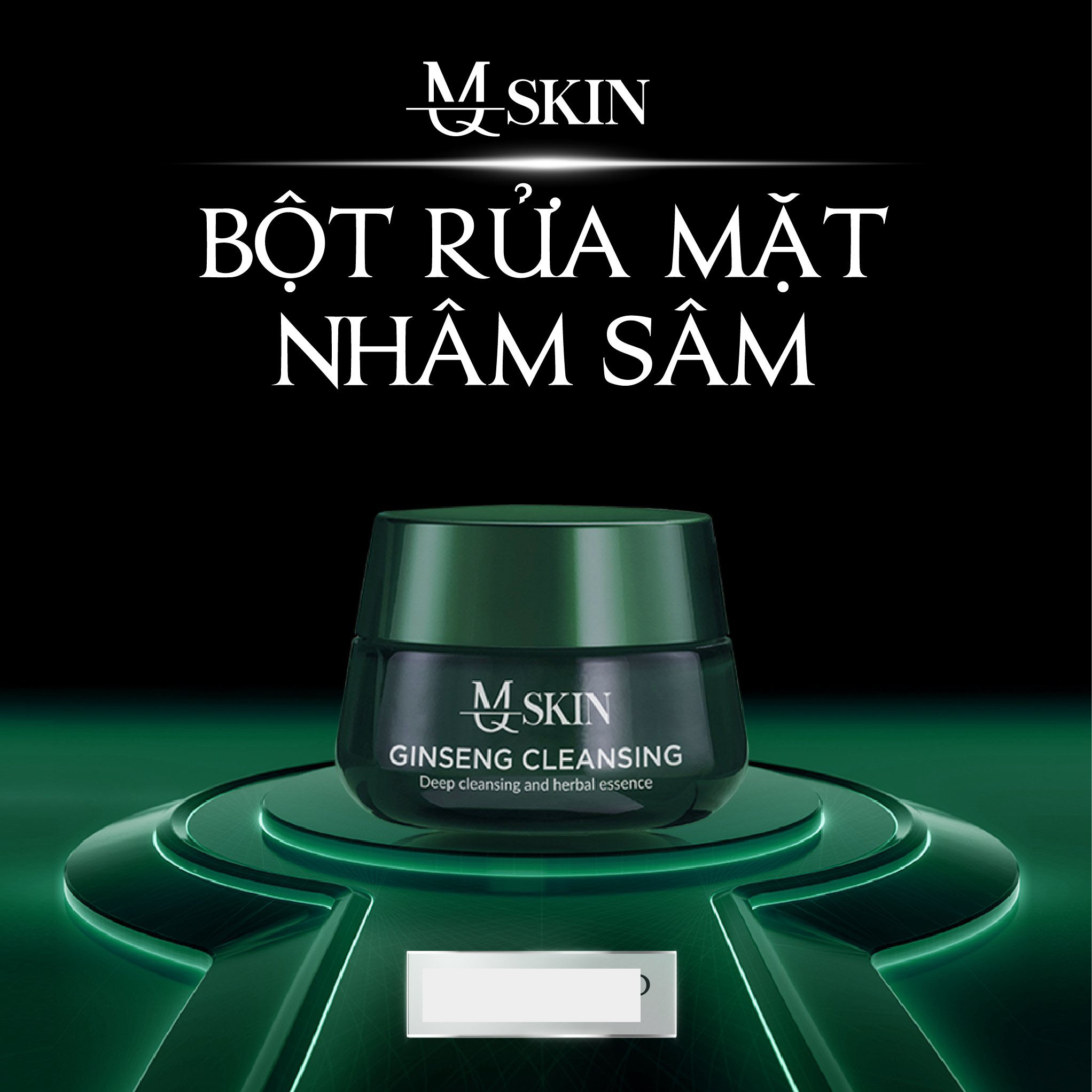 Bột rửa mặt Nhân Sâm - Nhụy Hoa Nghệ Tây MQ SKIN (100g)