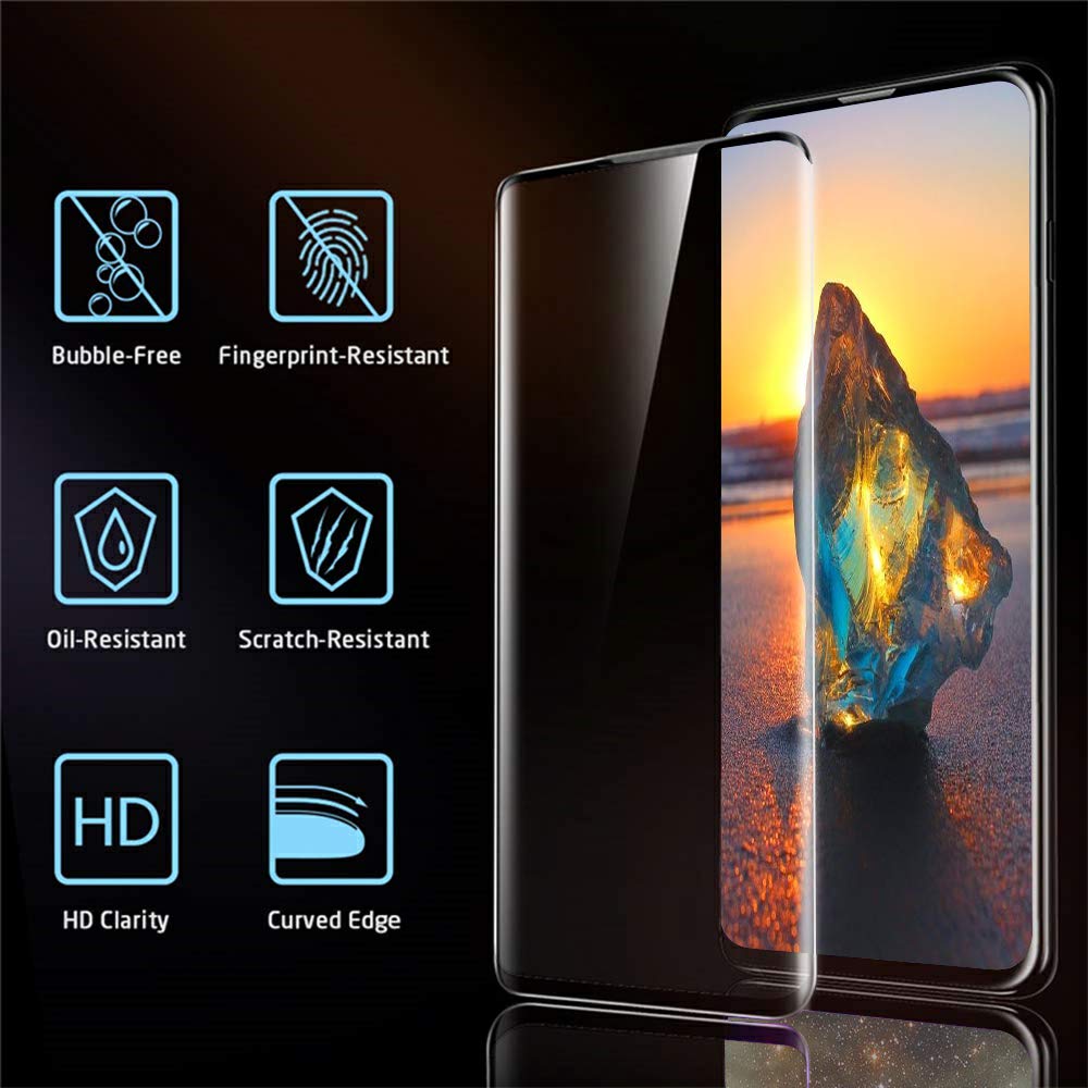 Miếng dán kính cường lực 3D cho Samsung Galaxy S21 / Galaxy S21 Ultra / Galaxy S21 Plus / Galaxy S21+ hiệu Kuzoom Protective Glass - mỏng 0.3mm, vát cạnh 2.5D, độ cứng 9H, viền cứng mỏng - Hàng nhập khẩu