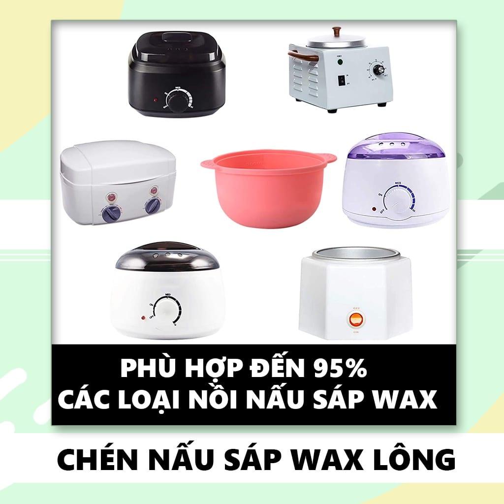 Chén nấu sáp wax CHỐNG DÍNH SIÊU BỀN đơn giản VỆ SINH NHANH BÓC SÁP TIỆN LỢI chén silicon mềm chịu nhiệt