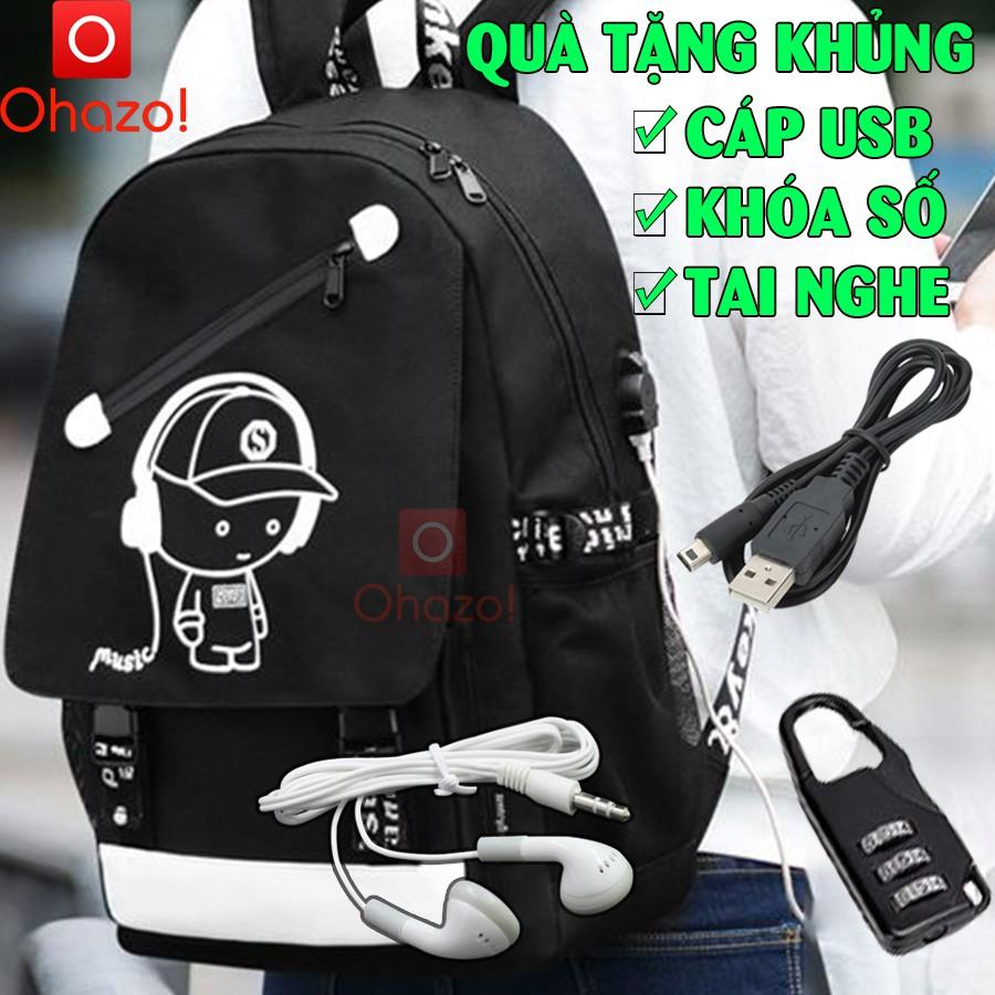 Balo nam nữ đi học phong cách phát sáng ban đêm Ohazo! TẶNG - Cặp đi học HOT nhất 2021