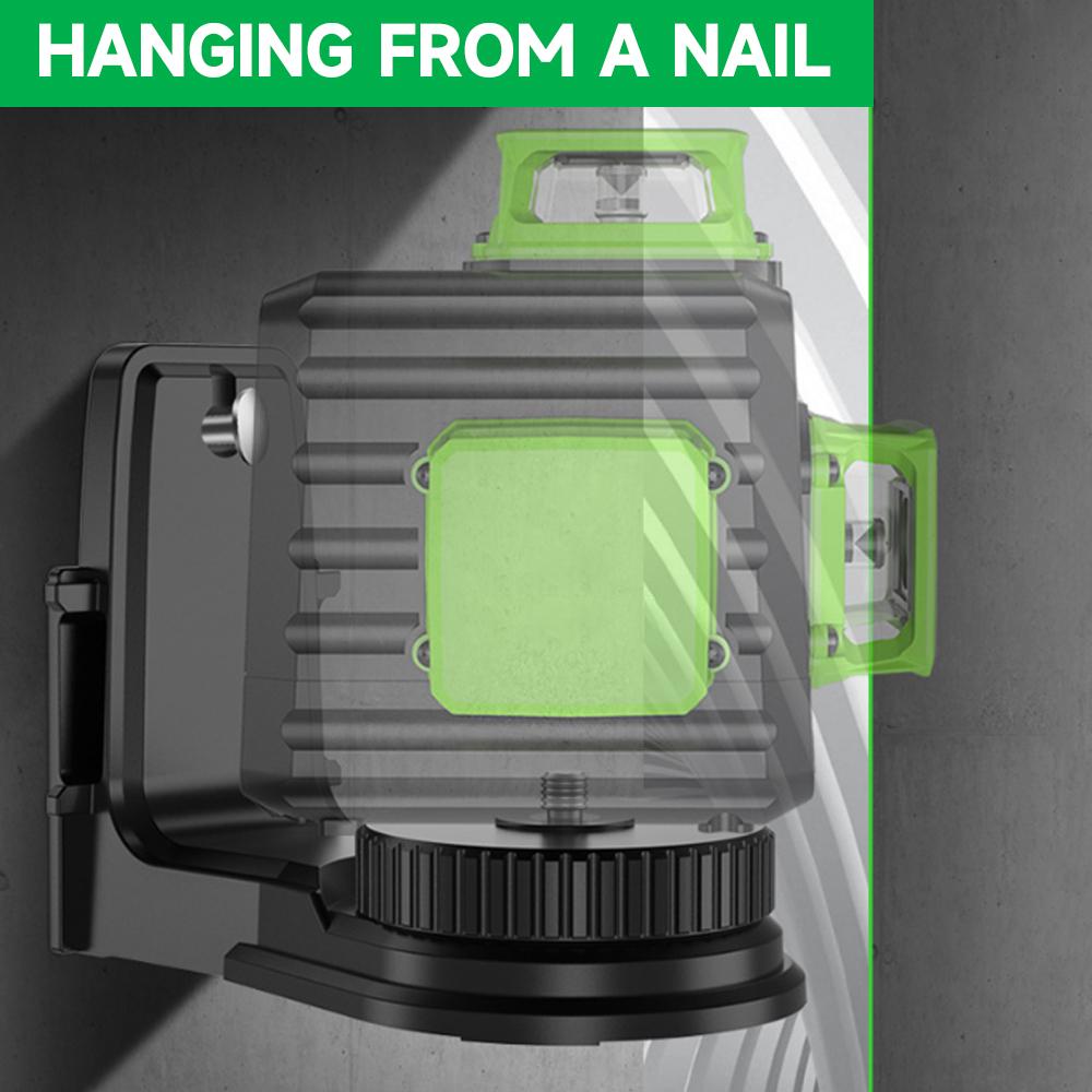 360°Rotating Bracket Laser Level Adapter for Multiple Line Meter Wall Mounted Bracket with Strong Magnetic Field