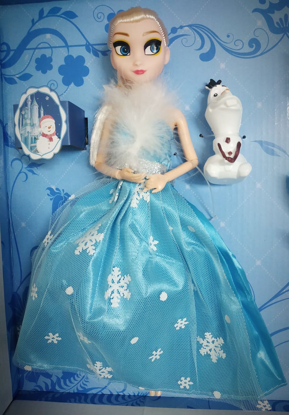 Bộ đồ chơi búp bê Elsa, Nữ hoàng Băng giá Frozen thay nhiều váy thời trang - có khớp thay đổi tư thế linh hoạt