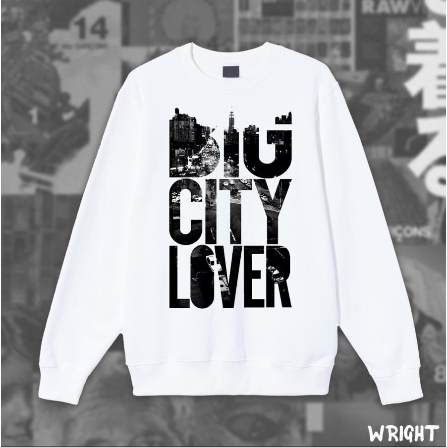 Áo sweater Wright big city lover retro unisex