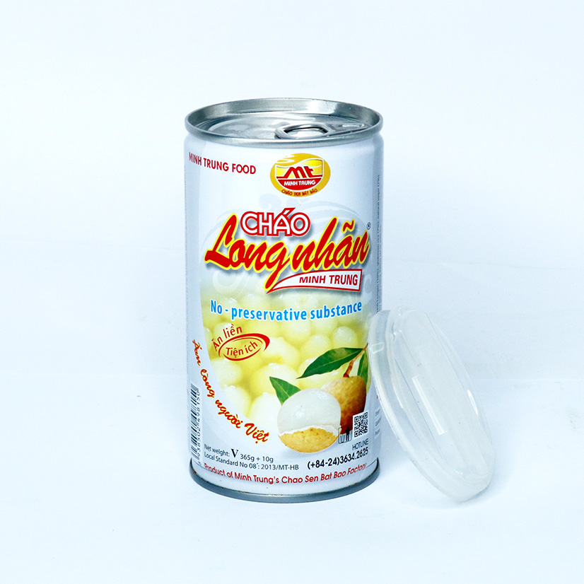 Cháo long nhãn Minh Trung 365g (combo 6 lon - Cháo Long Nhãn 6)