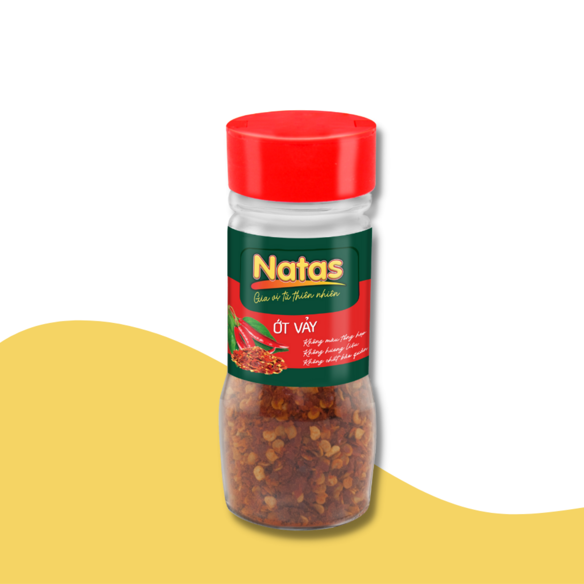 Ớt Vảy Natas Hũ 50g-Bột Gia Vị Tiện Dụng