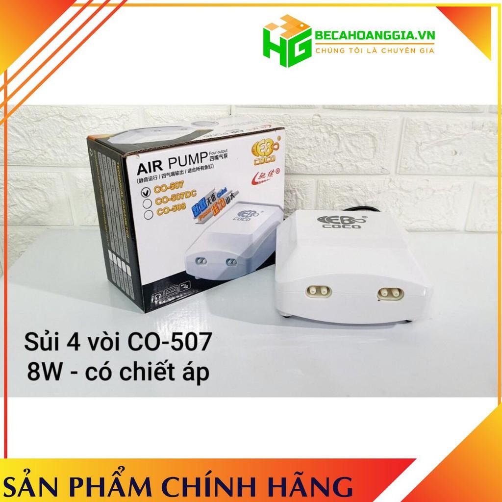Máy Sủi Khí COCO CO-507 4 Vòi Cho Bể Cá Cảnh