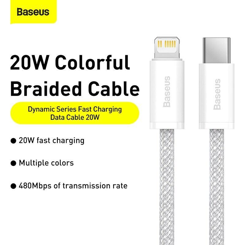 Cáp sạc nhanh siêu bền Baseus Dynamic Series FAST CHARGING DATA CABLE 20W cho 12/13 Series