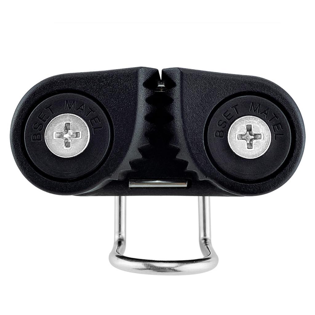 2pcs Black Aluminum Sailboat Cam Cleat Fast Entry Cam Cleat Sailing Hardware