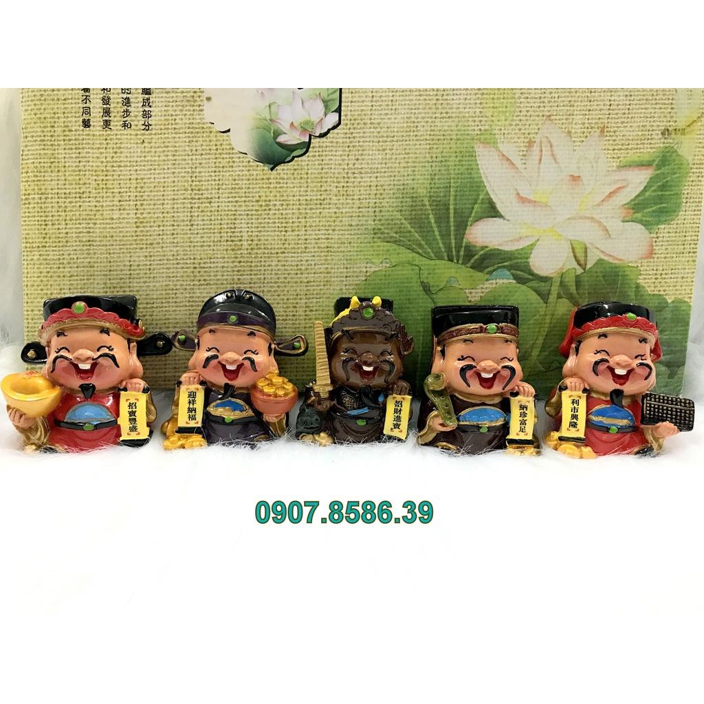 Bộ 5 Ngũ Công Thần Tài gốm sứ loại to đẹp