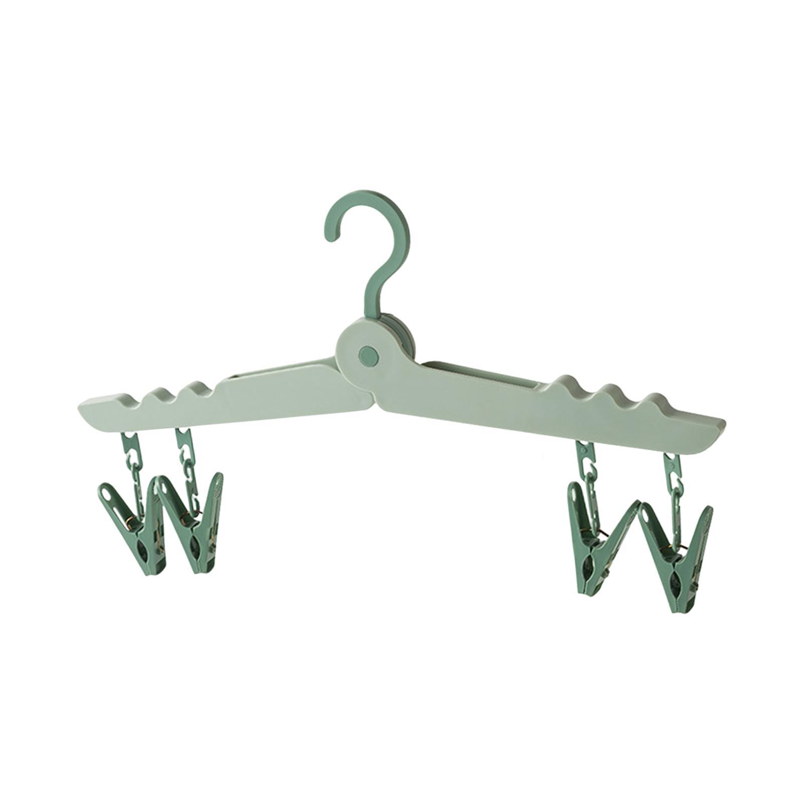 Portable Folding Clothes Hanger Clothing Organizer for Travel, Home Foldable