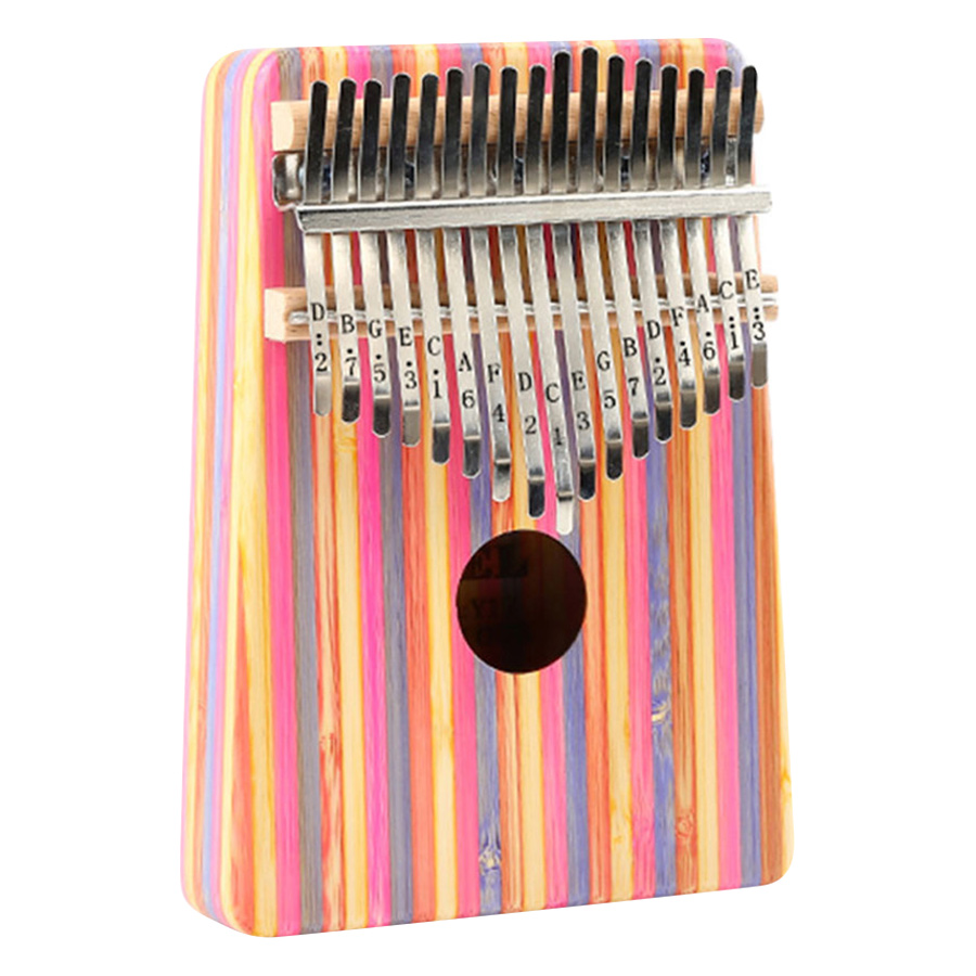 Đàn Kalimba 17 Phím Gỗ Trúc Yael Y17B-P Trúc Hồng Kèm Kèn Kazoo