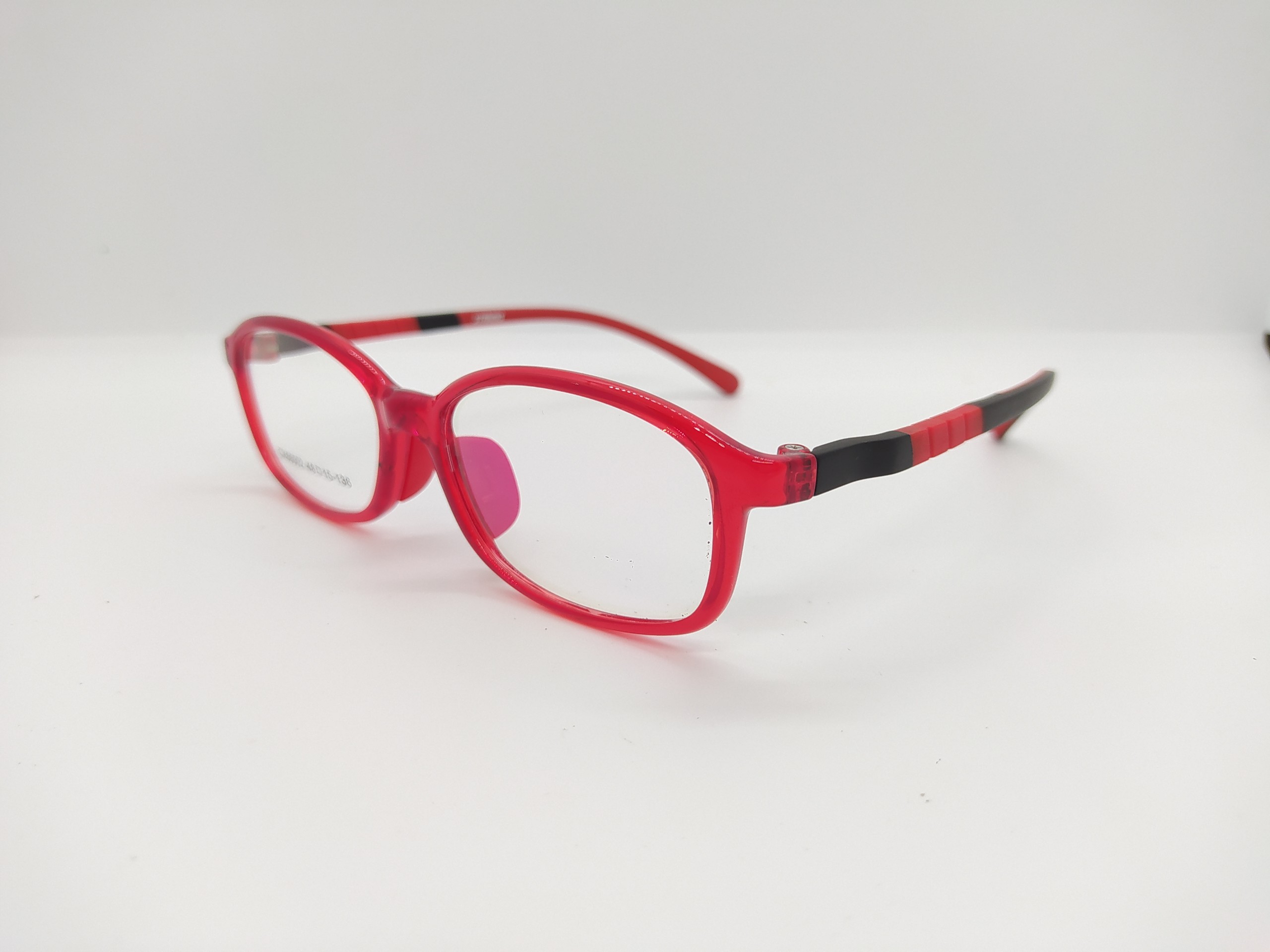 Gọng Kính Trẻ Em Nhựa Silica-Gel CX66002-C7-Đỏ