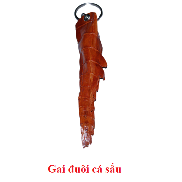 Móc khóa da cá sấu màu vàng bò HJ8212-17-18-74-88