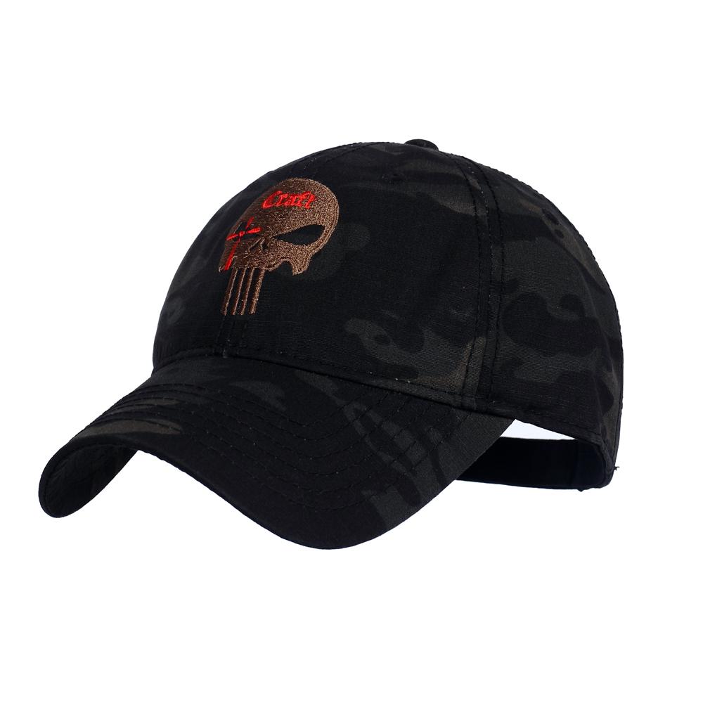 TSNK Nam Nữ Mũ Bóng Chày Chạy Bộ Đội Mũ Chiến Thuật Nón Amercian Punisher CÓI Đội Mũ Cotton Điều Chỉnh Nón Snapback