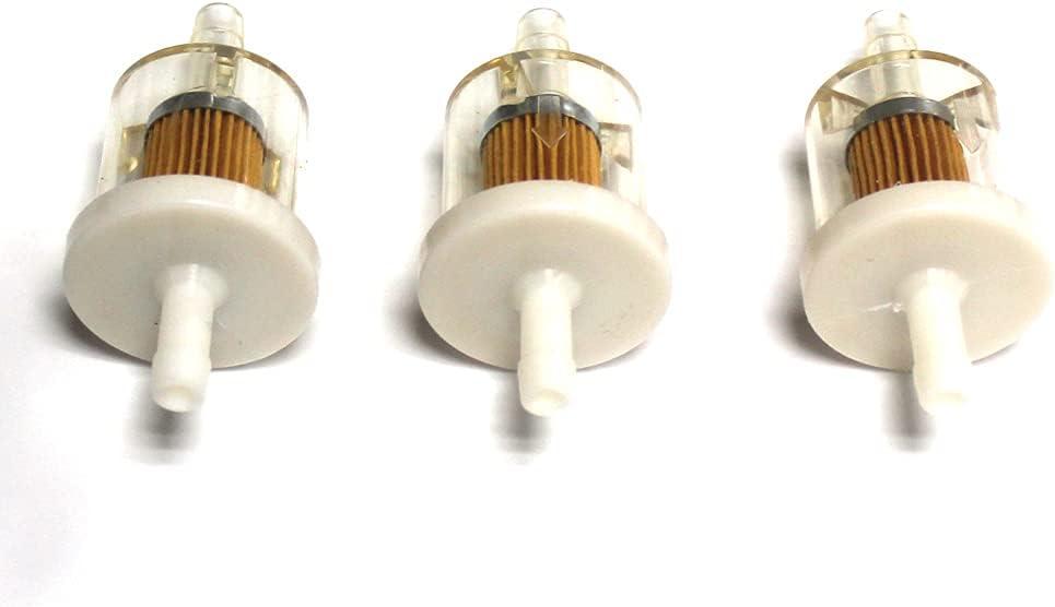 3 x Bộ lọc nhiên liệu Bộ lọc xăng Đi trên máy kéo cỏ Nhiều động cơ 691035 Remp 493629 695666