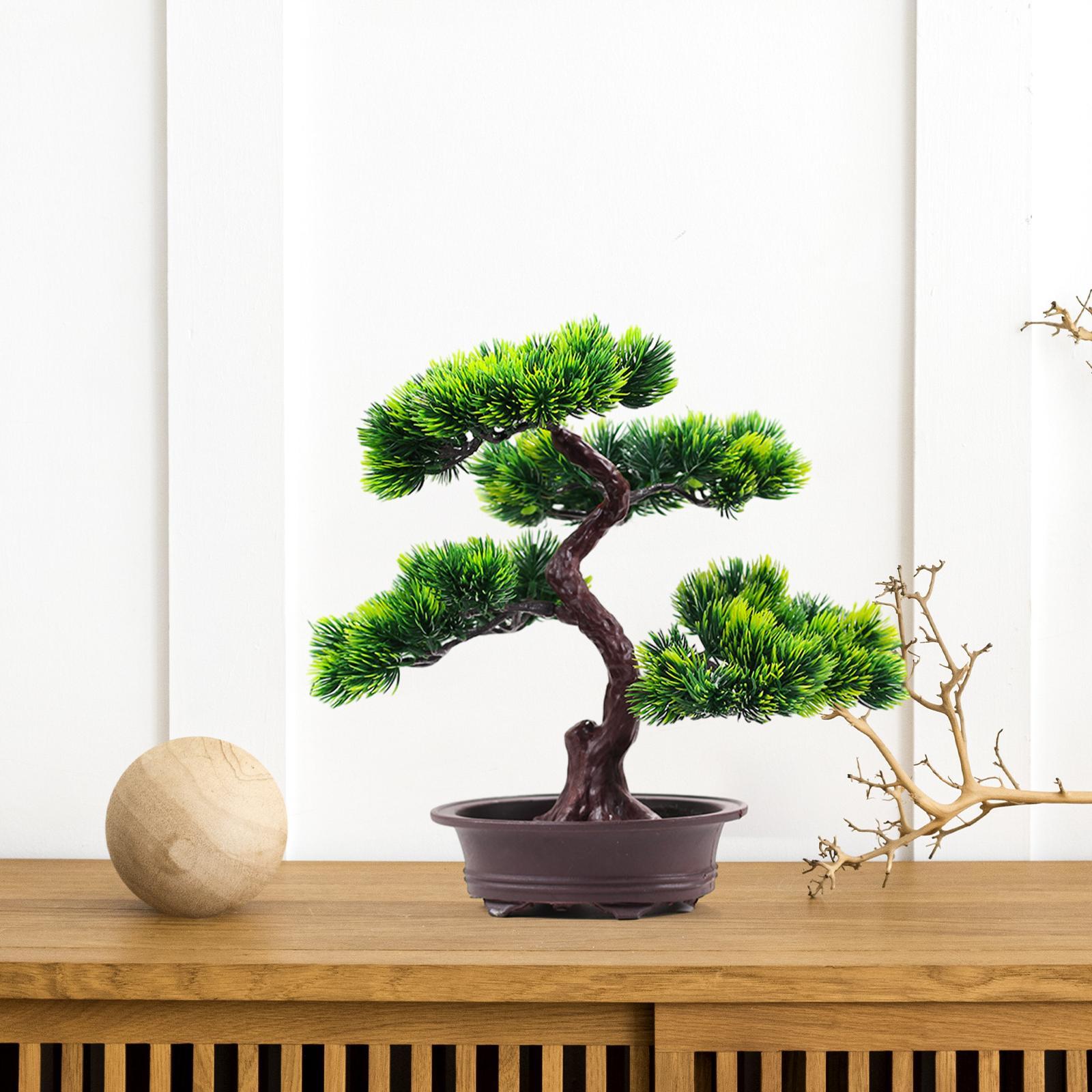 Artificial Bonsai Tree Potted Simulation Bonsai for Bedroom Farmhouse Home